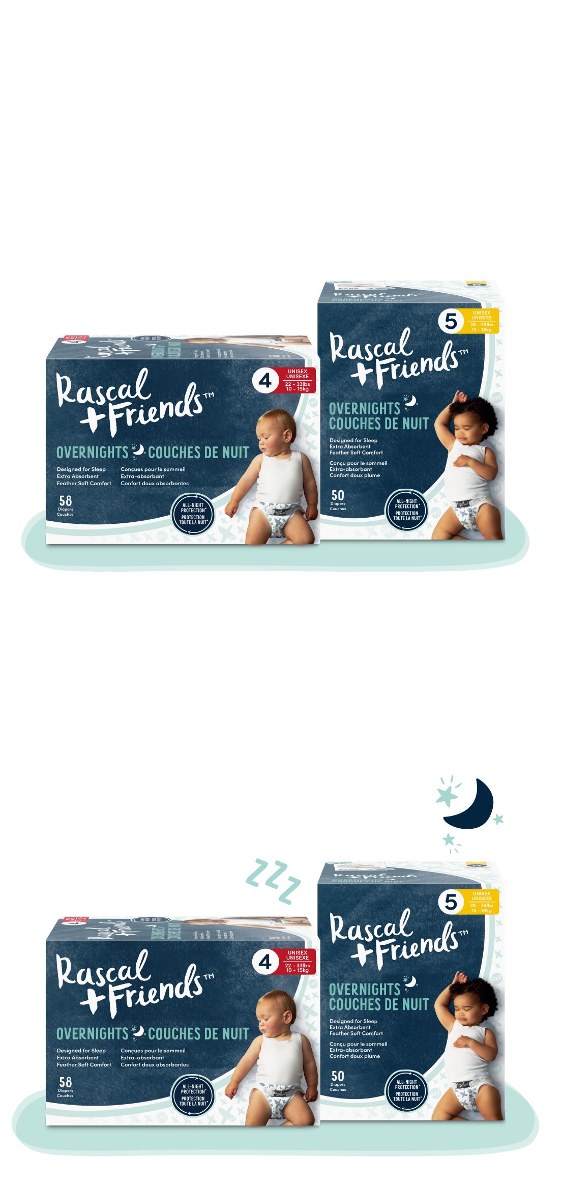 Rascal + Friends Overnight Diapers