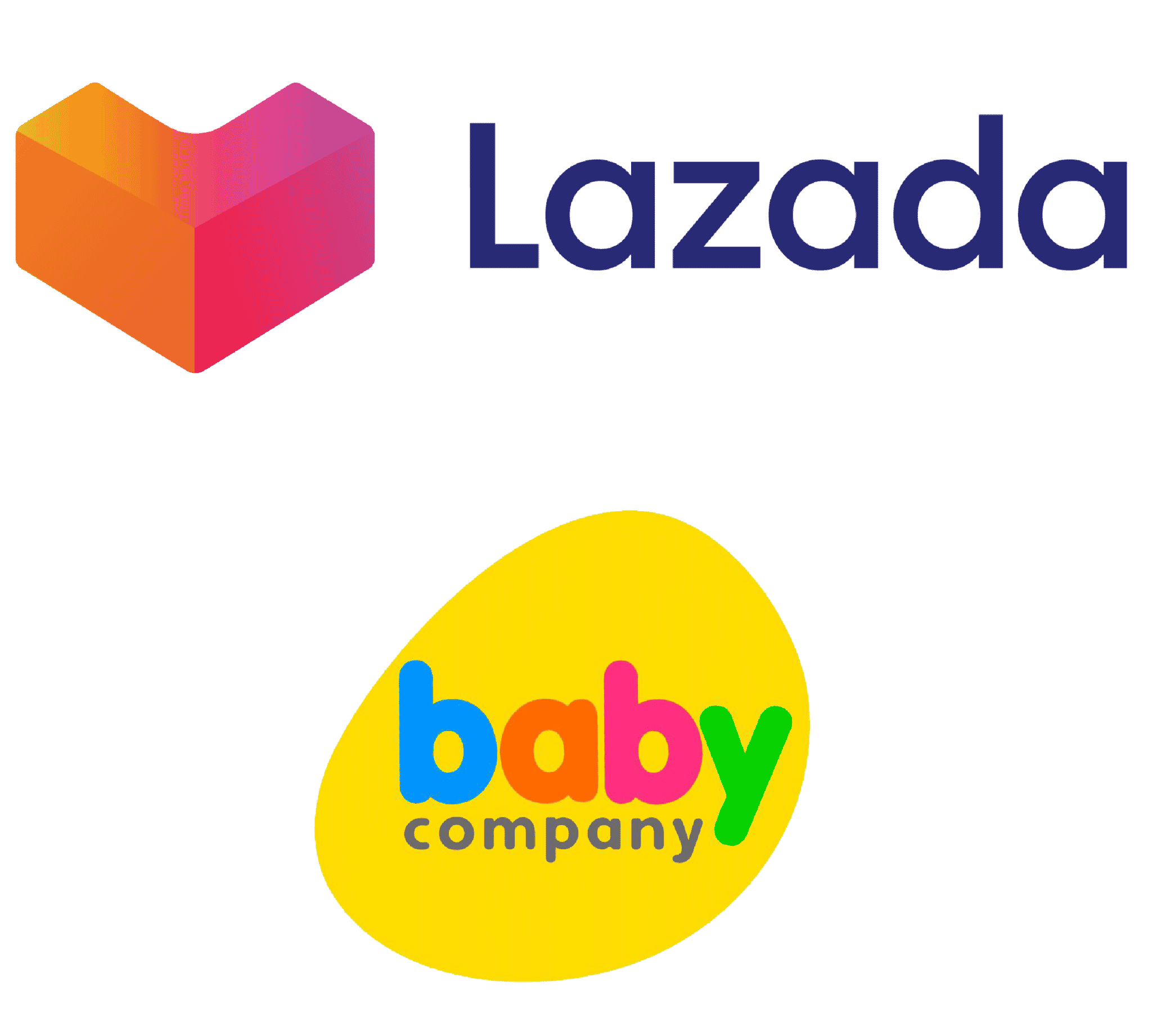 Lazada and Baby Company Logos