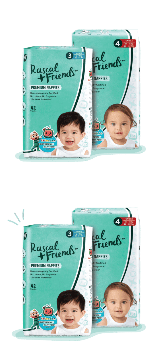 Rascal and friends cocomelon nappies