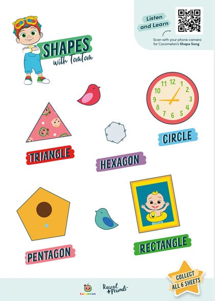 Rascal and Friends CoComelon activity stickers